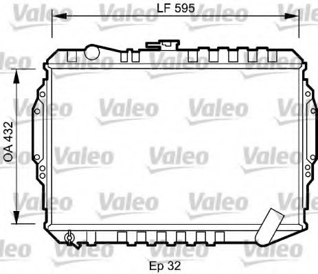 VALEO 735060 Radiator, engine cooling
